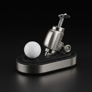 Solar Powered Golf Car Dashboard Showpiece – Rotating Golf Decor