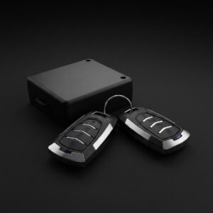Premium Car Key Cover – 4 Button Key Case with Stylish Metallic Design